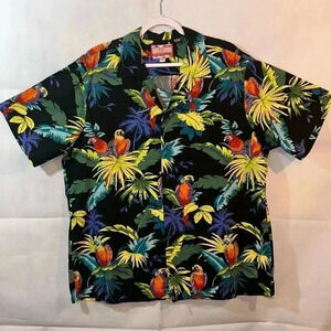 PARROTS vintage RJC Hawaiian shirt 2X
